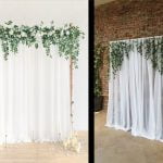 Dekorasi Photobooth Kain Putih Polos