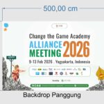 Jasa Cetak dan Desain Backdrop Event by Devilo Arts