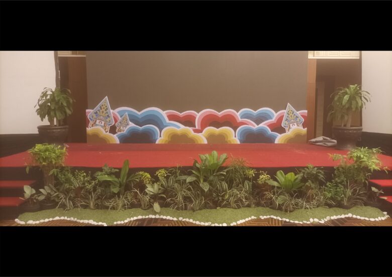 Dekorasi Awan Frame LED Screen Jogja