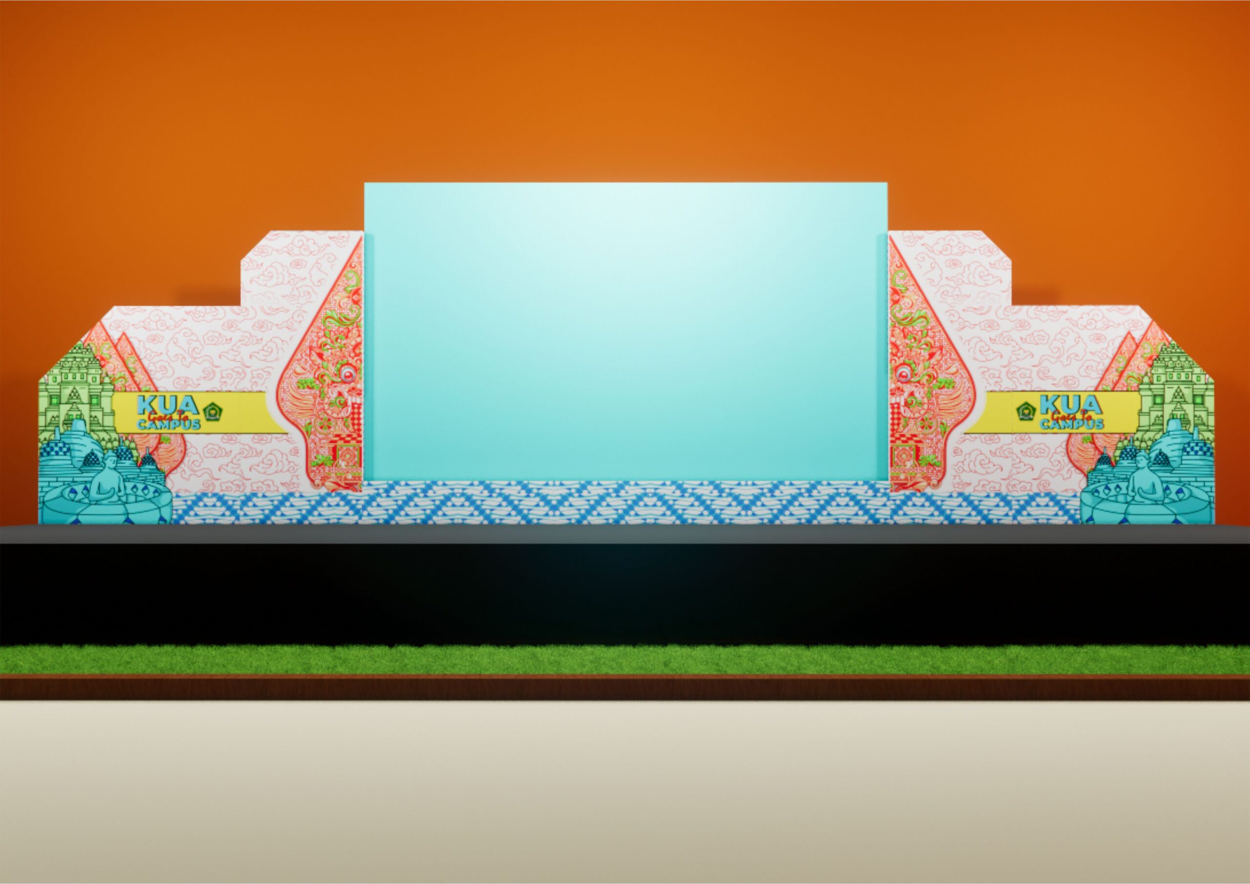 KUA Goes to Campus Backdrop Photobooth