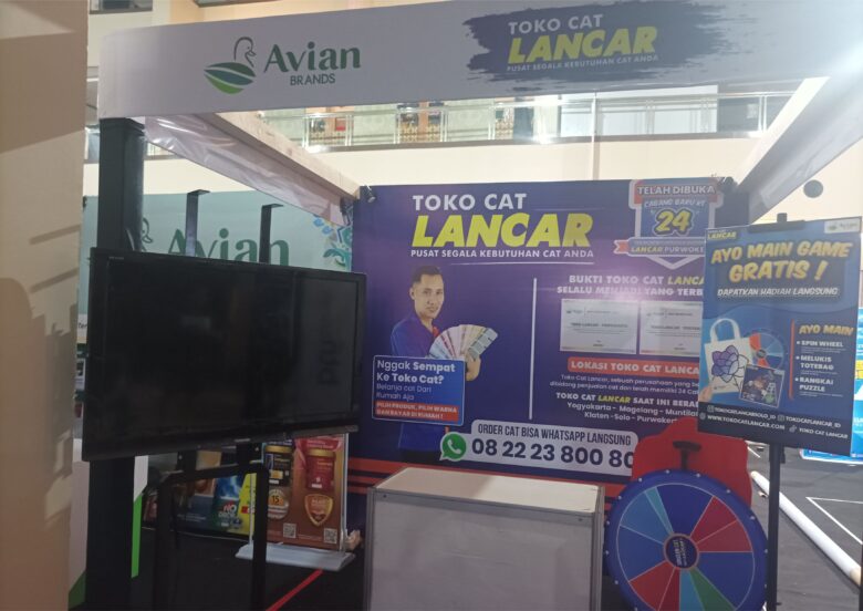 Toko Cat Lancar Jogja Dekorasi Stand Pameran