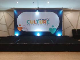 Concentrix Backdrop Event Culture Roadshow