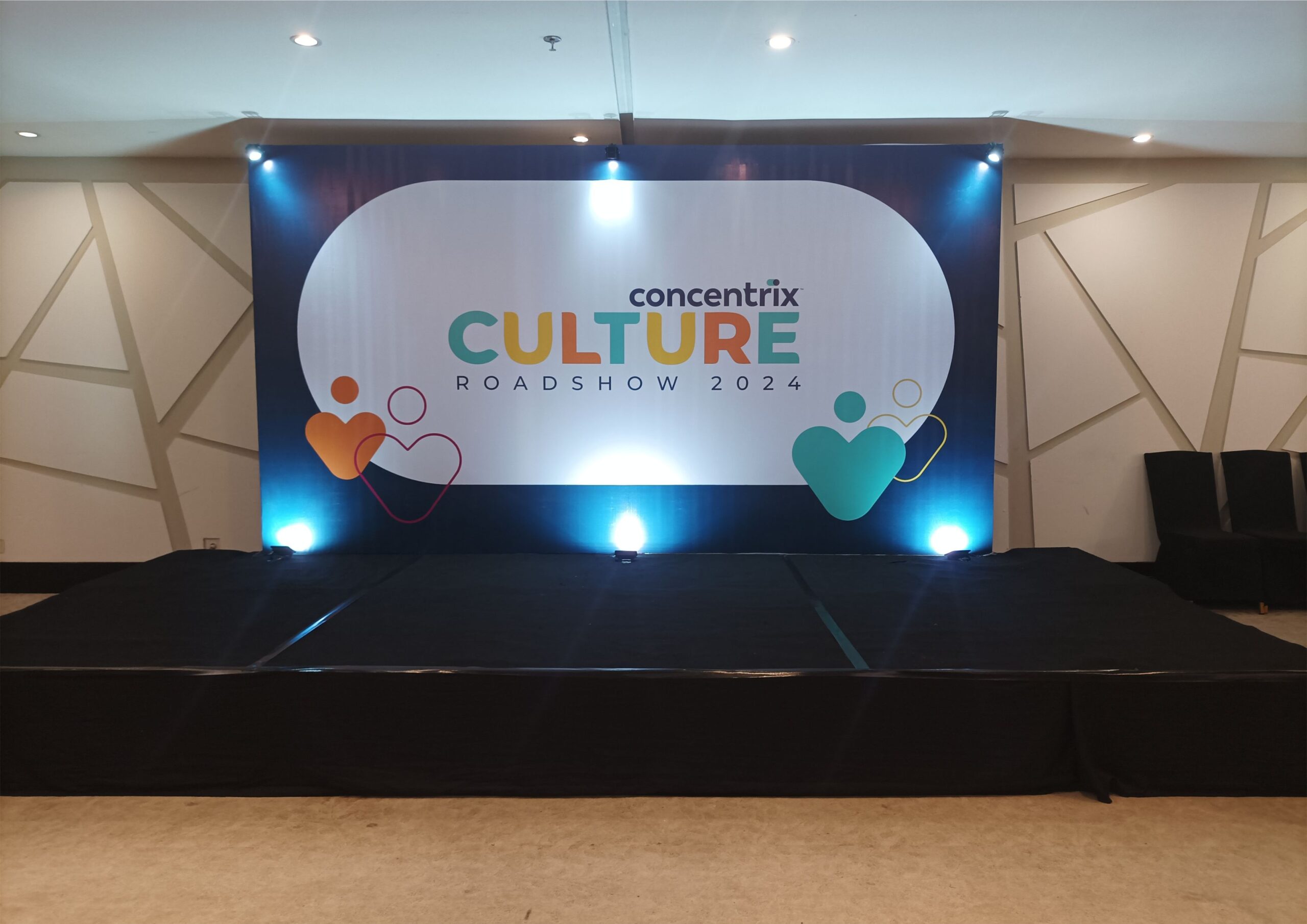 Concentrix Backdrop Event Culture Roadshow