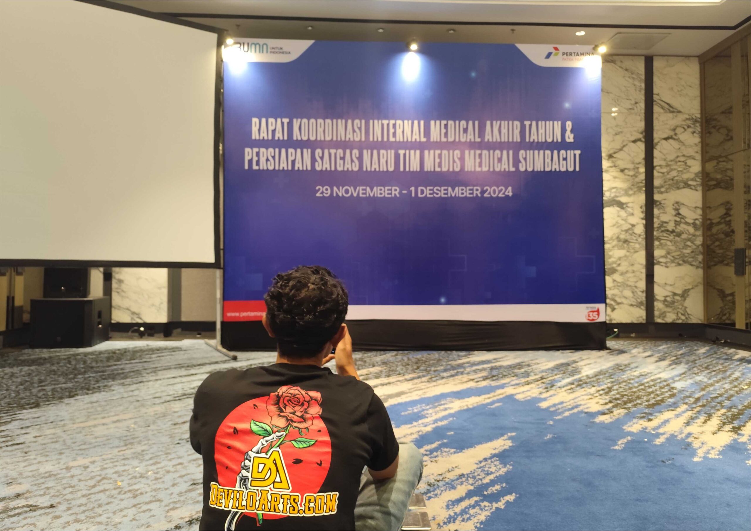 Pertamina Backdrop Rapat Sumbagut