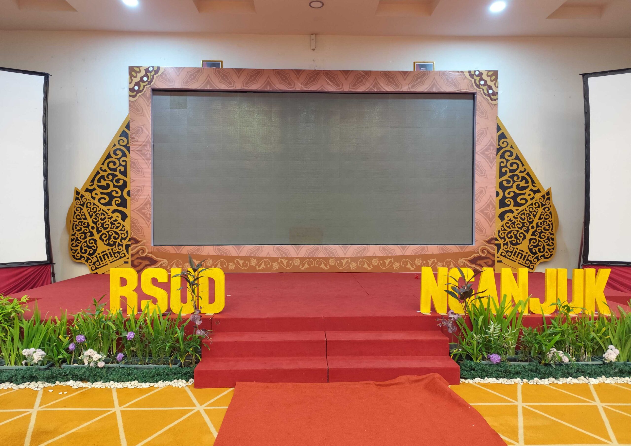 Jasa Backdrop Jogja by Devilo Arts 104 RSUD Dekor Backdrop Frame LED Event