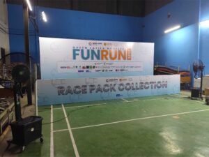 Jasa Backdrop Event Fun Run Jogja by Devilo Arts
