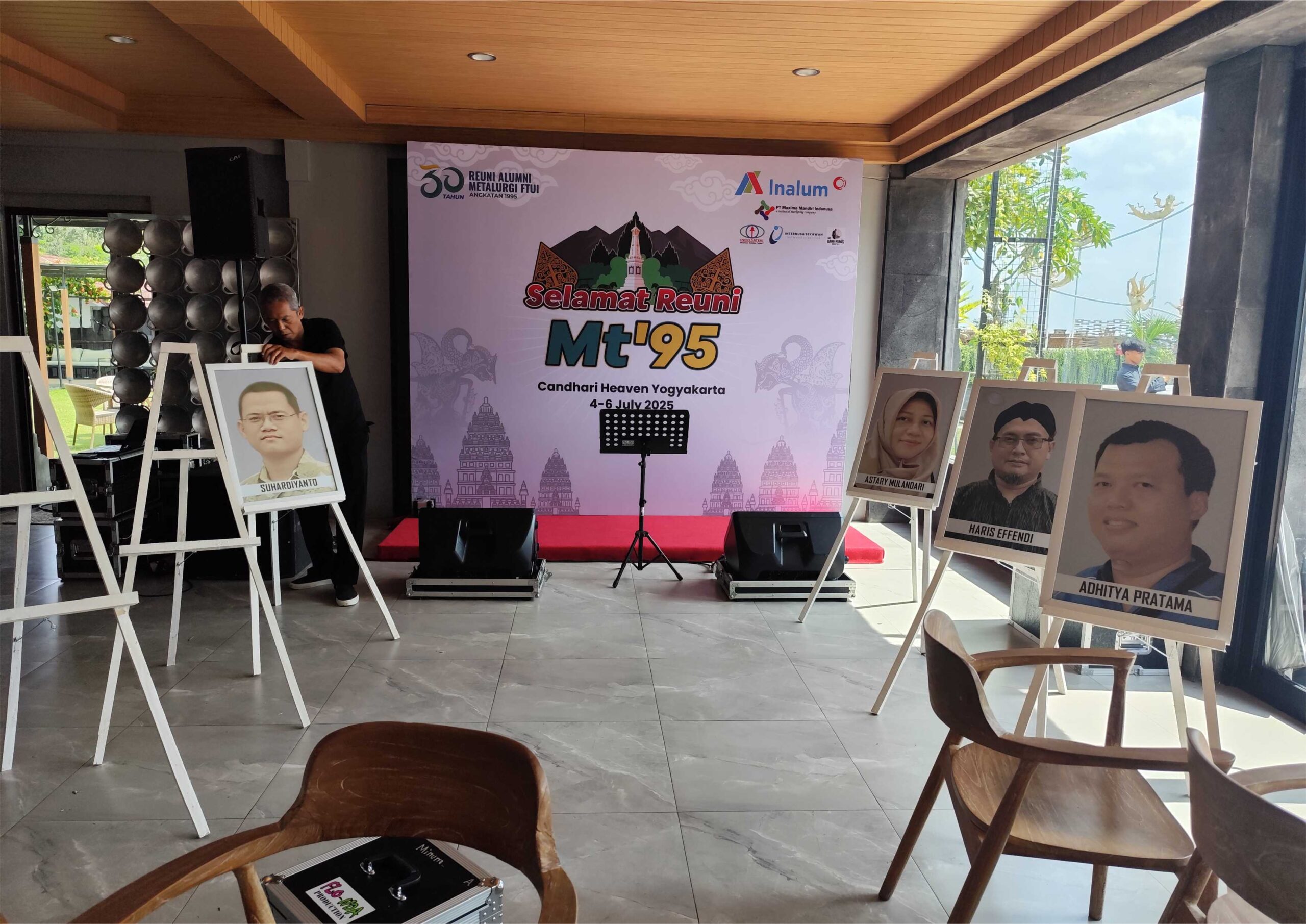 Reuni Alumni 95 Backdrop Event Jogja