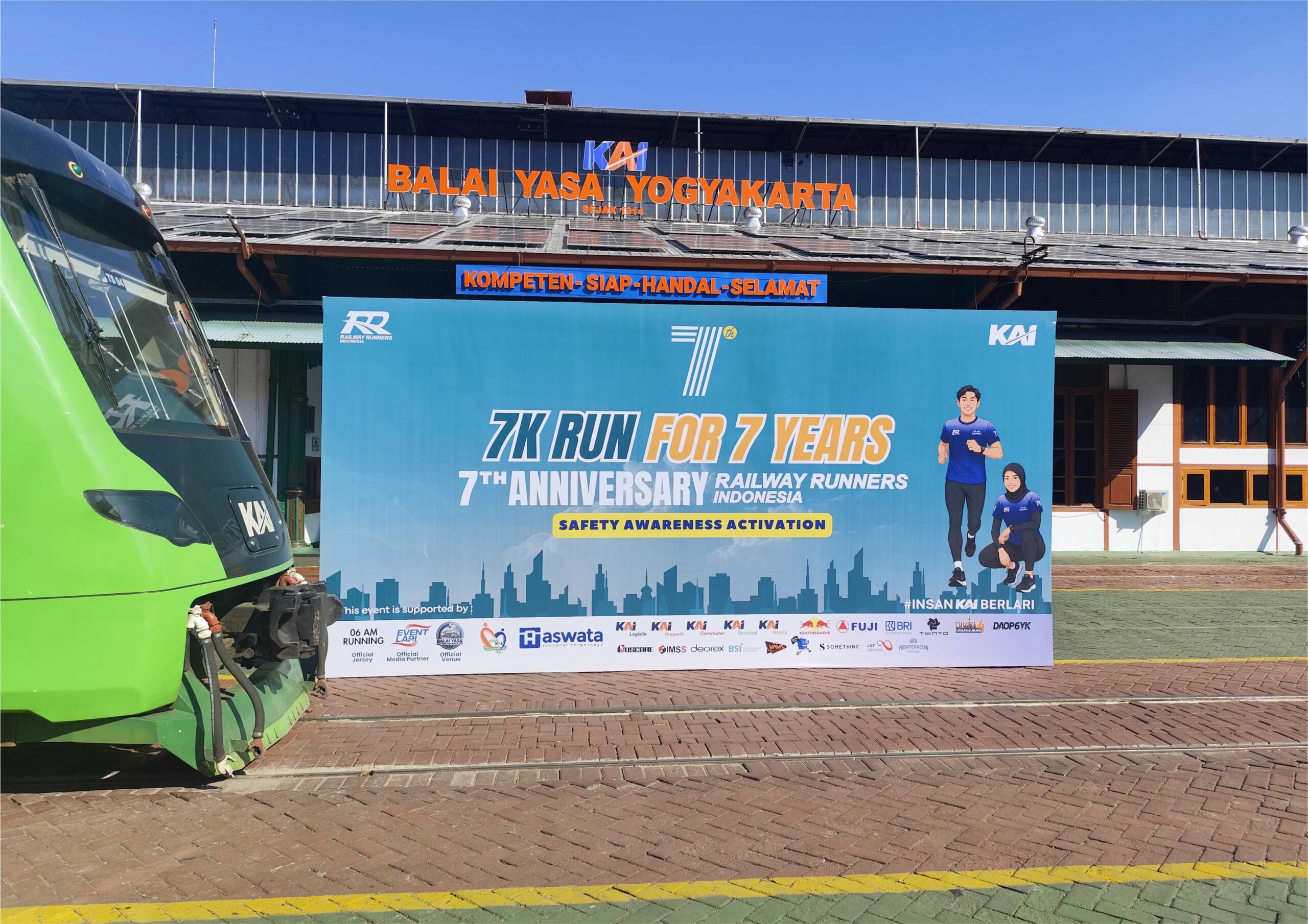 Backdrop Event 7K Run KAI - Event Lari Jogja 06