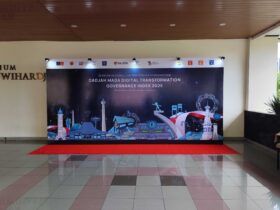 Backdrop Event Seminar UGM Jogja