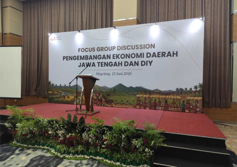 Backdrop Panggung Event OJK - Discussion Event