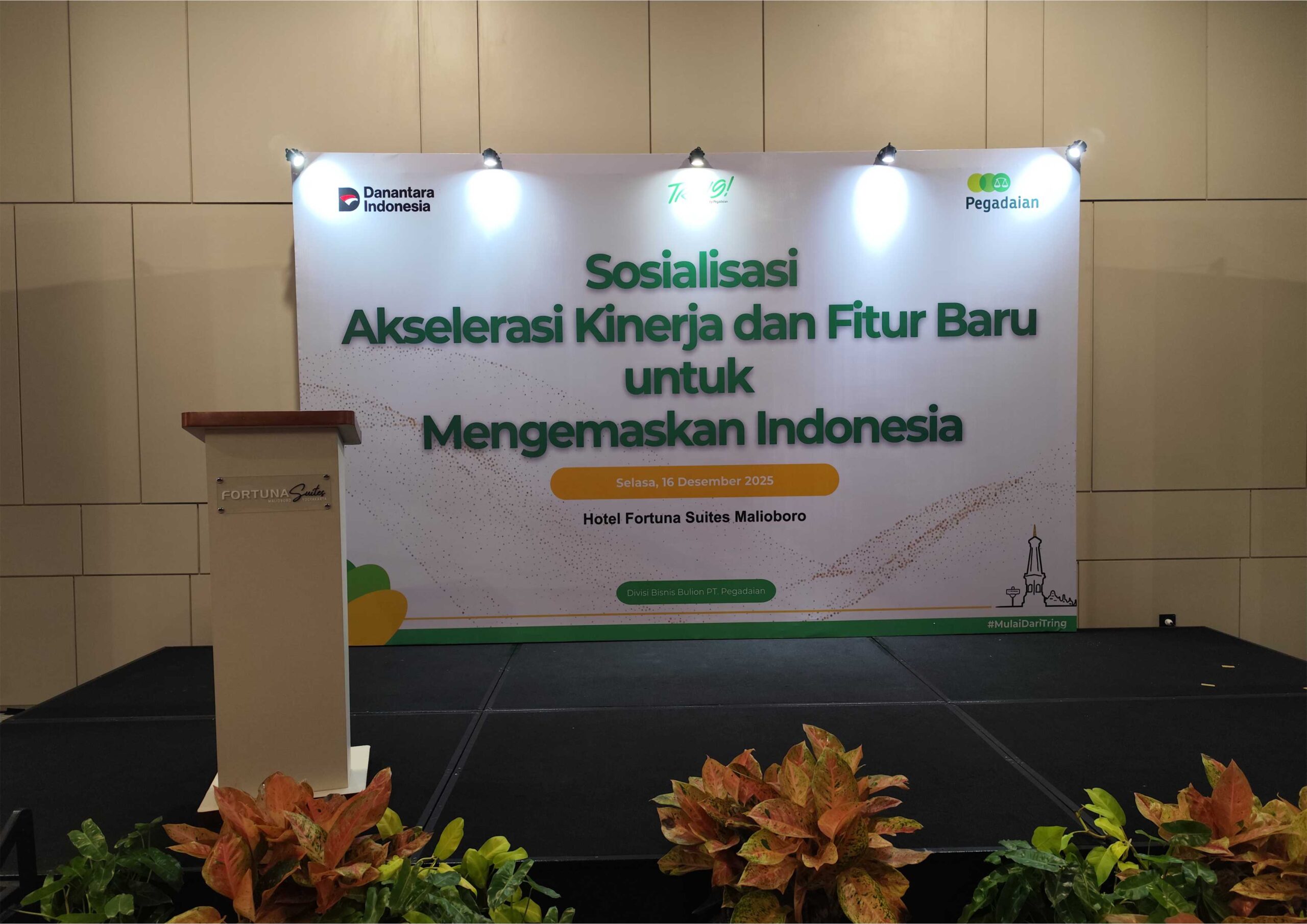 Backdrop Panggung Event Pegadaian