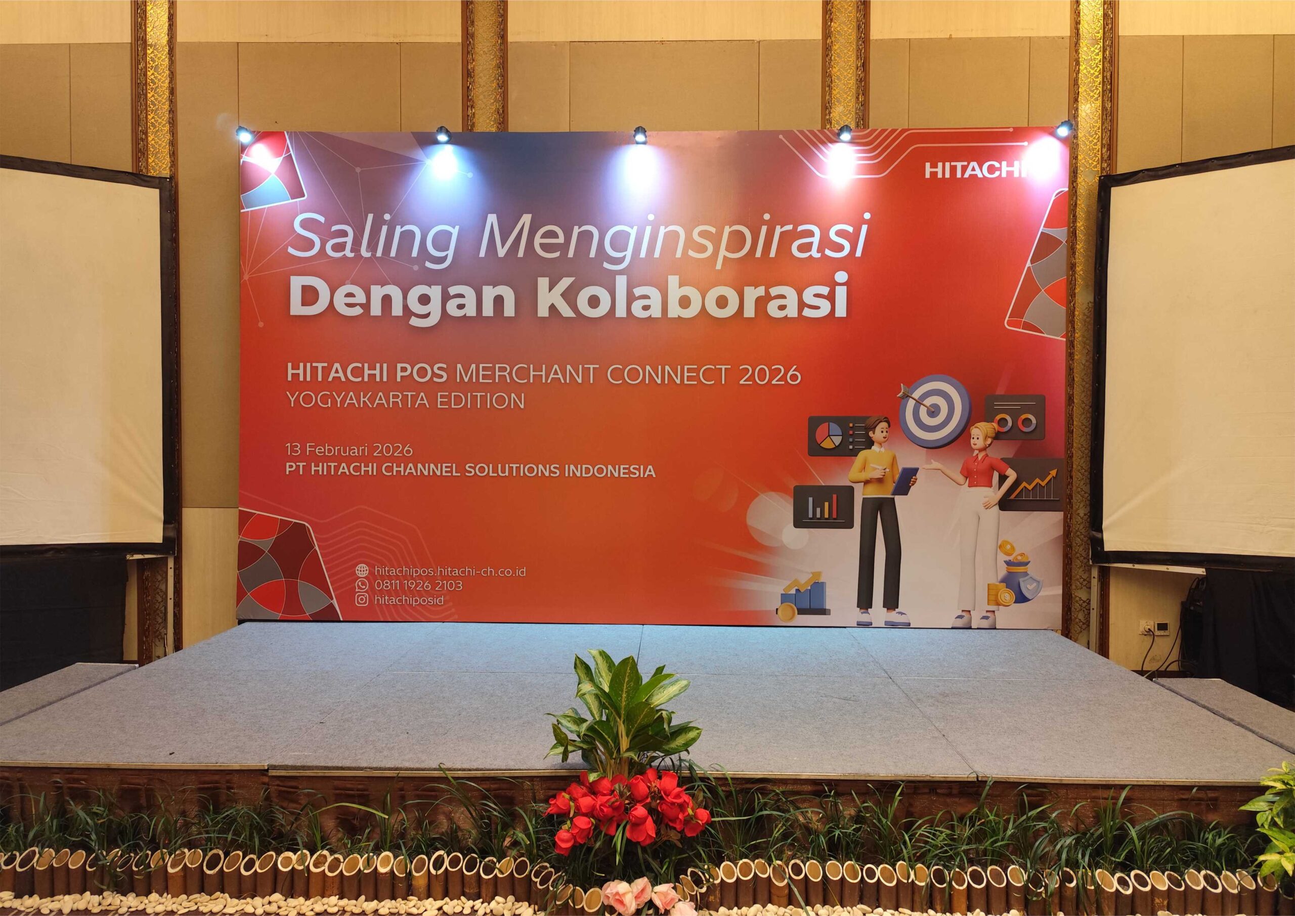 Backdrop Panggung Hitachi Event Kolaborasi