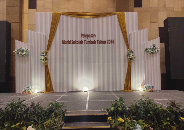 Backdrop Pelepasan Murid Sekolah