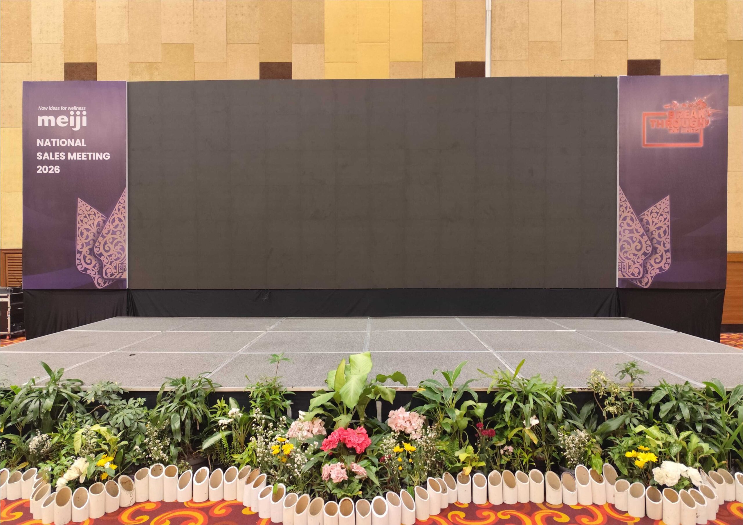 Dekorasi Videotron dan Backdrop Event Meiji 08