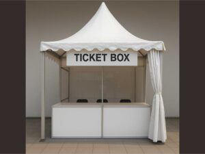 Sewa Partisi Tiket Box by Devilo Arts