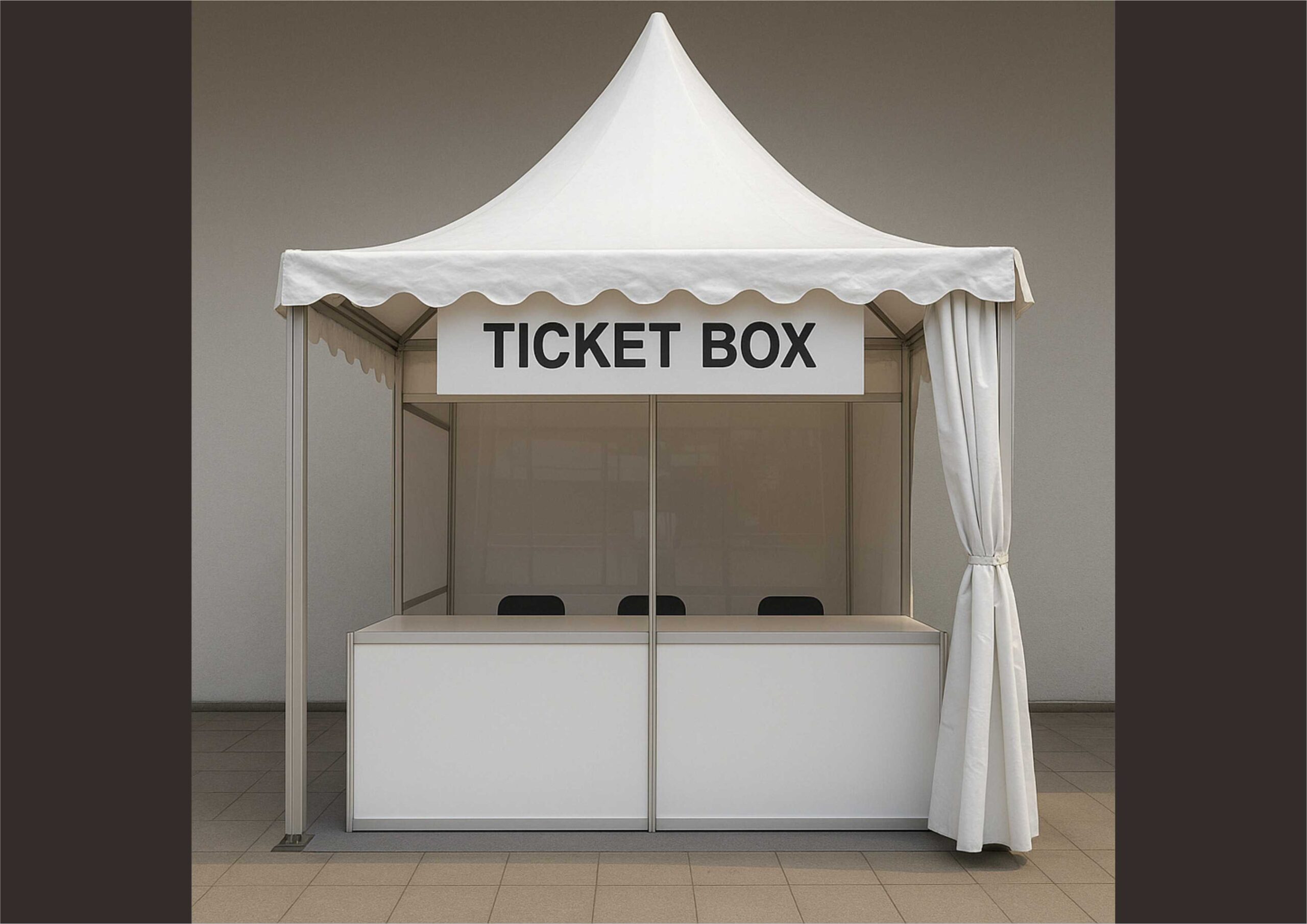 Sewa Partisi Tiket Box